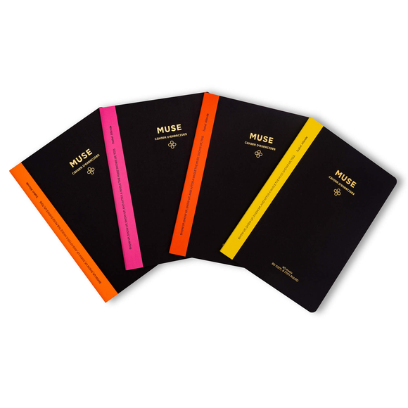 Victoria Journals Muse Neon 19x25 Çizgili Defter 40 Yaprak 4 lü Set Kampanya