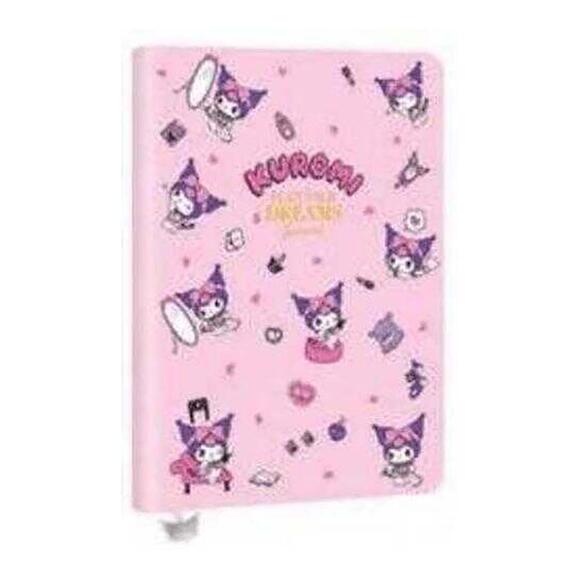 Victoria’s Journal Kuromi Smyth Flexy Esnek Vegan Deri Kapaklı Defter 13x18cm 80gr. 80yp. Çizgili 52