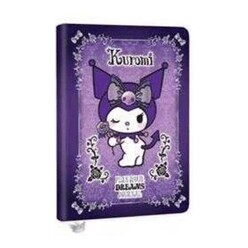 Victoria's Journals - Victoria’s Journal Kuromi Smyth Flexy Esnek Vegan Deri Kapaklı Defter 13x18cm 80gr. 80yp. Çizgili 52