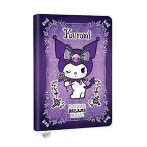 Victoria’s Journal Kuromi Smyth Flexy Esnek Vegan Deri Kapaklı Defter 13x18cm 80gr. 80yp. Çizgili 52