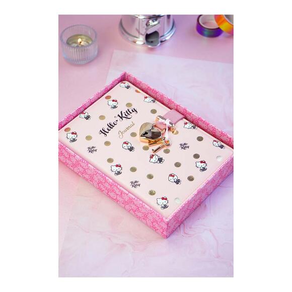 Victoria’s Journals Hello Kitty Hush Hush Kilitli Defter Kutulu 80gr. 160yp. Çizgili 525-1919