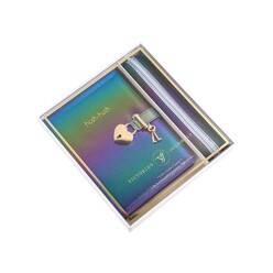 Victoria's Journals - Victoria’s Journals Hush Hush Kilitli Defter 13x18cm 160yp.+ Kalem Kutusu Mavi 124-1112