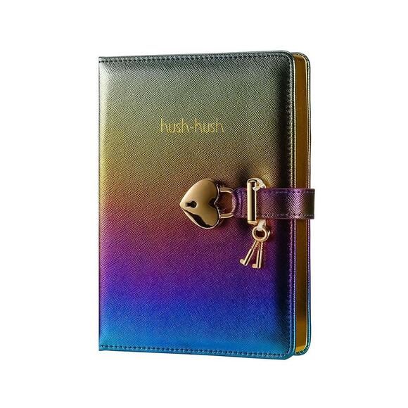 Victoria’s Journals Hush Hush Kilitli Defter 13x18cm 160yp.+ Kalem Kutusu Mavi 124-1112