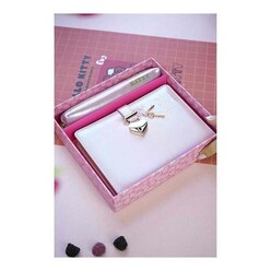 Victoria’s Journals Kuromi Hush Hush Kilitli Defter ve Vegan Deri Kalemlik Kutulu Set 80gr. 160yp. Ç - Thumbnail