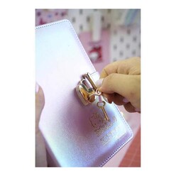 Victoria’s Journals Kuromi Hush Hush Kilitli Defter ve Vegan Deri Kalemlik Kutulu Set 80gr. 160yp. Ç - Thumbnail