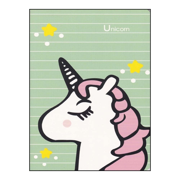 Vintage Label A4 Unicorn Defter 3321