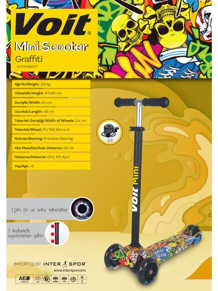 Voit Mini Scooter Graffiti 77