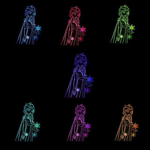 Volkano Disney Frozen Çok Renkli LED Gece Lambası