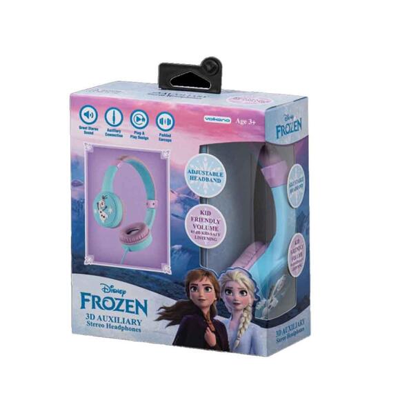 Volkano Disney Frozen Karlar Ülkesi 3D Kabartmalı Kablolu Kulaklık DY-3053-FR
