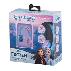 Volkano Disney Frozen Karlar Ülkesi Anna Elsa 3D Kabartmalı Bluetooth Kulaklık DY-3054-FR - Thumbnail
