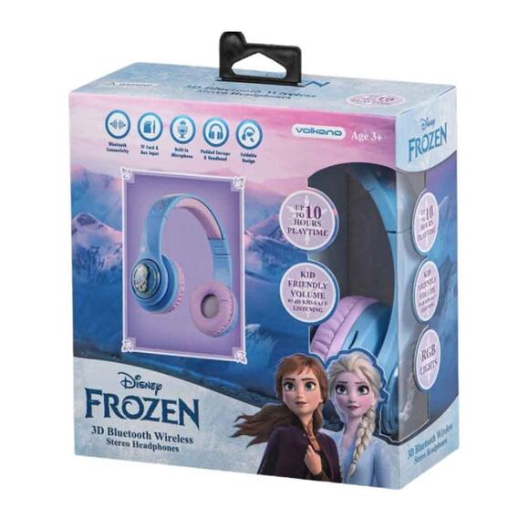 Volkano Disney Frozen Karlar Ülkesi Anna Elsa 3D Kabartmalı Bluetooth Kulaklık DY-3054-FR