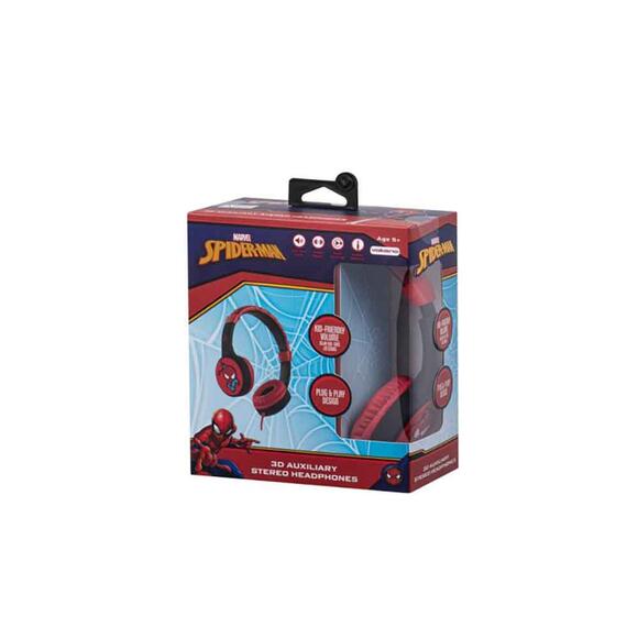 Volkano Marvel Spider-Man Aux 3D Kabartmalı Kablolu Kulaklık MV-3053-SM
