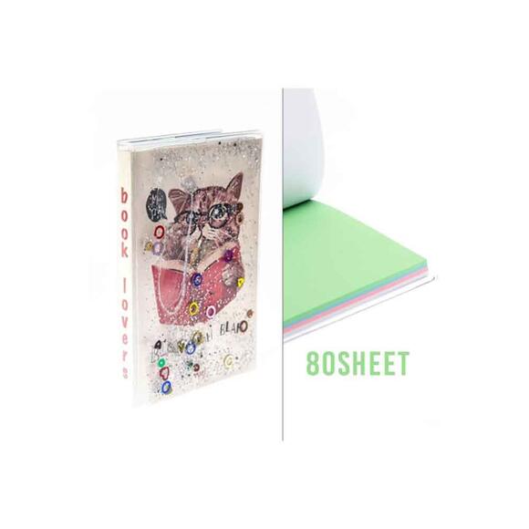 Vuki VK010806 Sulu Kapakli Mini Defter Kedi
