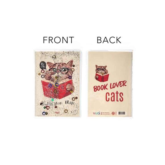 Vuki VK010806 Sulu Kapakli Mini Defter Kedi