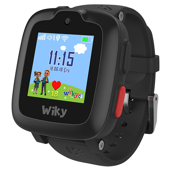 Wiky Watch 4 Dokunmatik Akıllı Çocuk Saati Siyah