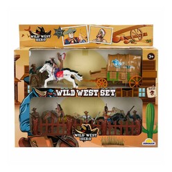 Wild West Hero Kovboy Oyun Seti Kızılderili/At Arabalı 2 Katlı S00077125 - Thumbnail
