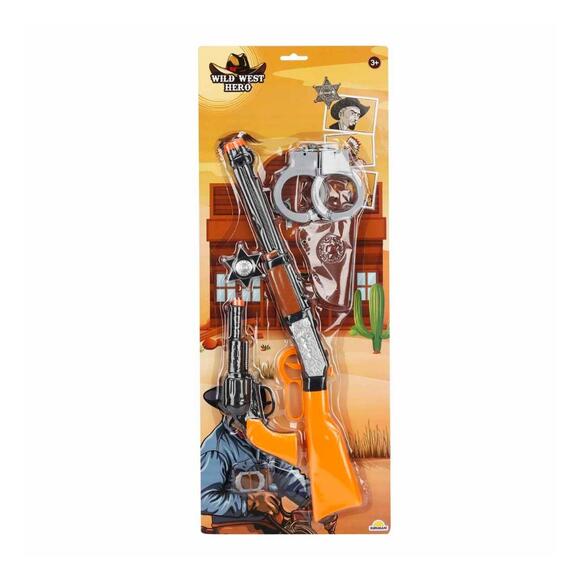 Wild West Hero Kovboy Set Tüfek/Tabanca/Kılıf/Kelepçe S01069390