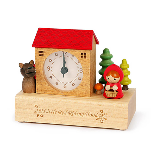 Wooderful Life Küçük Müzikli Saat Kırmızı 1251806