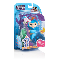 WOWWEE - WowWee Fingerlings İnteraktif Bebek Maymun Mavi