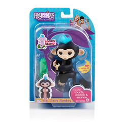 WowWee Fingerlings İnteraktif Bebek Maymun Siyah - Thumbnail