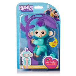 WowWee Fingerlings İnteraktif Bebek Maymun Turkuaz - Thumbnail