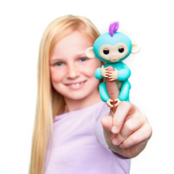 WowWee Fingerlings İnteraktif Bebek Maymun Turkuaz - Thumbnail