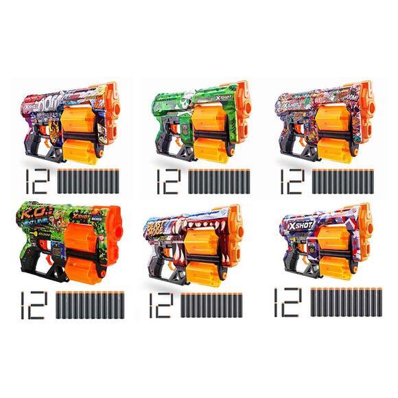 X-Shot Sünger Atan Silah Skins Dread 12 Mermili 5 S01036517