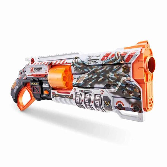 X-Shot Sünger Atan Silah Skins Lock Blaster 16 Mermili Seri 1 S00036606