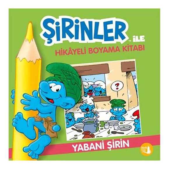 Yabani Şirin - Şirinler İle Hikayeli Boyama Kitabı