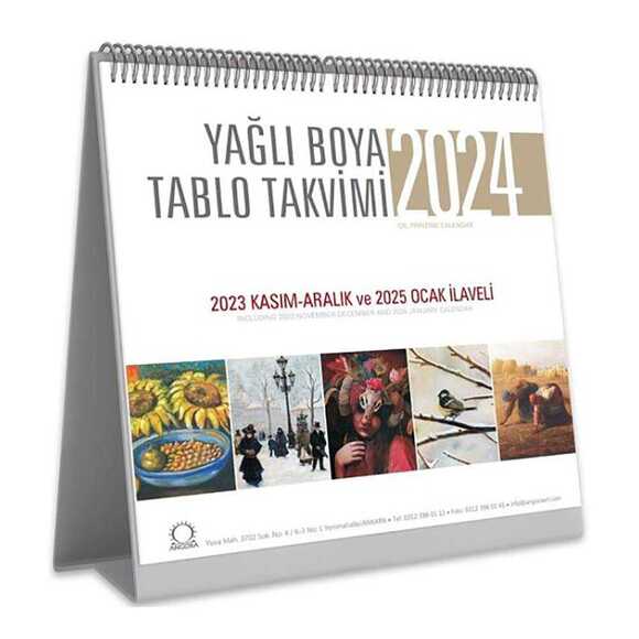 Yağlı Boya Tablo 2024 Masa Takvimi
