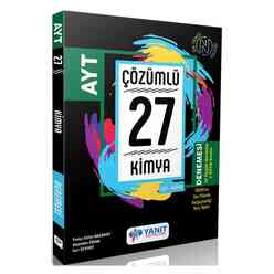 Yanıt Yayınları - Yanıt AYT Çözümlü 27 Kimya Branş Denemesi