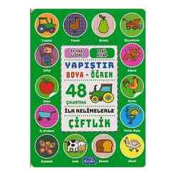 Parıltı Yayınları - Yapıştır Boya Öğren - Çiftlik 