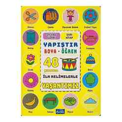 Parıltı Yayınları - Yapıştır Boya Öğren - Yaşantımız 