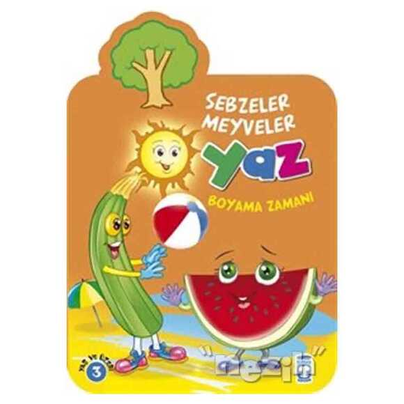 Yaz : Sebzeler Meyveler Boyama Zamanı