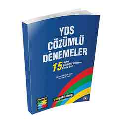 YDS YDS Çözümlü Denemeler 15 Deneme Seti - Thumbnail