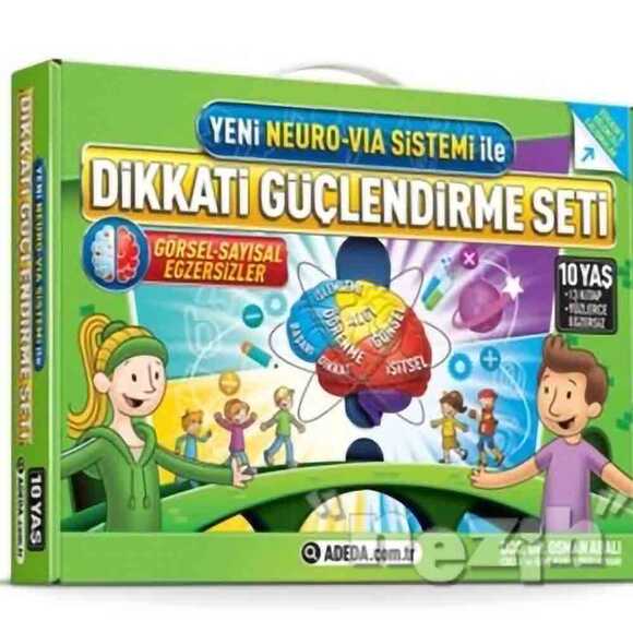 Yeni Neuro-Via Sistemi ile Dikkati Güçlendirme Seti 10 Yaş (3 Kitap)