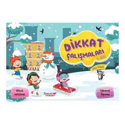 Yumurcak Dikkat Çalışmaları (Çeşit4) Çiz-Sil (Kalem Hediyeli) - Thumbnail