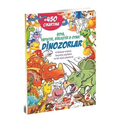 Yumurcak Dinozorlar 450 Çıkartma Kitabı - 2 - Thumbnail